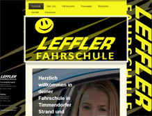 Tablet Screenshot of fahrschule-leffler.com